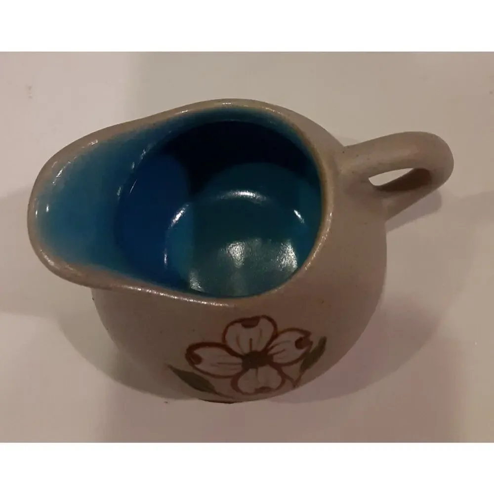 Pigeon Forge Pottery Dogwood Collection Creamer,Sugar,Tea Pot